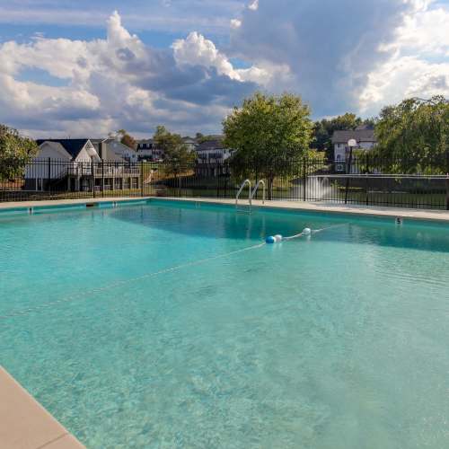 Sparkling swimming pool at Hickory Lake in Antioch, Tennessee