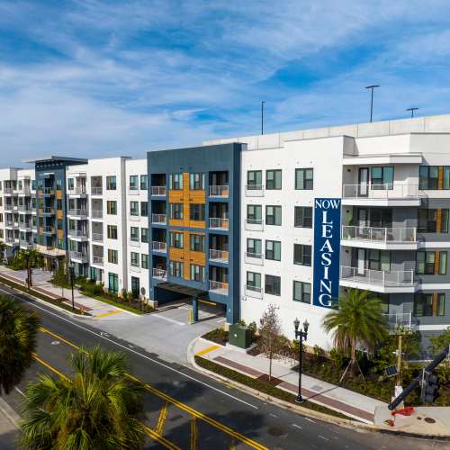 Wide view of our apartment complex in Jacksonville, Florida
