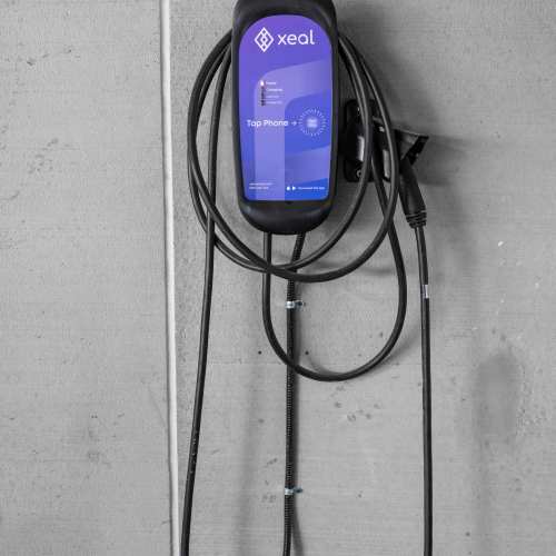EV charging station at The Station at San Marco in Jacksonville, Florida