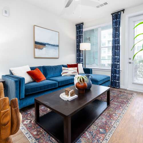 Living room at The Station at San Marco in Jacksonville, Florida