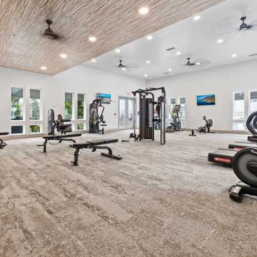 Fitness center at The Residences at Enso in Jacksonville, Florida