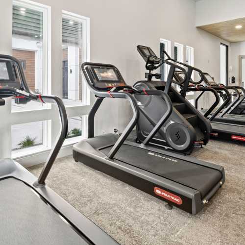 Get a workout in at our fitness center at The Residences at Enso in Jacksonville, Florida