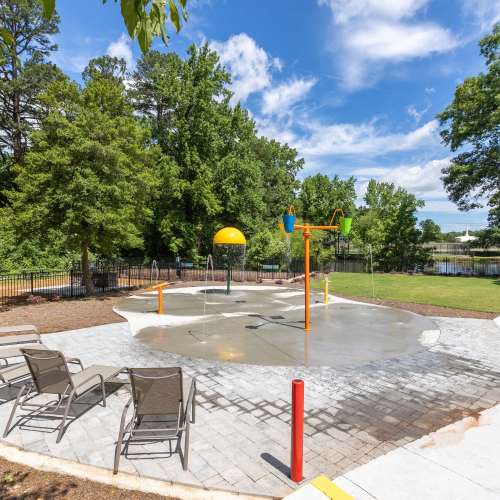 Splash pad at Somerset Apartments in Charlotte, North Carolina