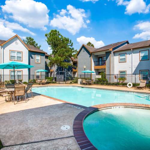 Swimming pool at Breakwater Bay in Beaumont, Texas