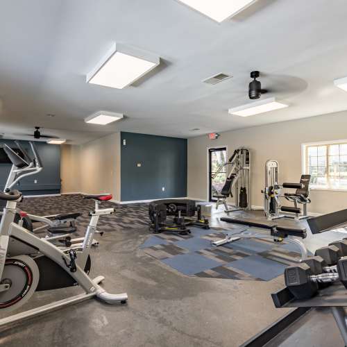 Fitness center at Springdale Glen in Clarkston, Georgia