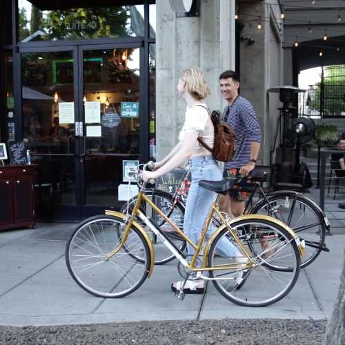 Riding bikes near 1801L Apartments in Sacramento, California