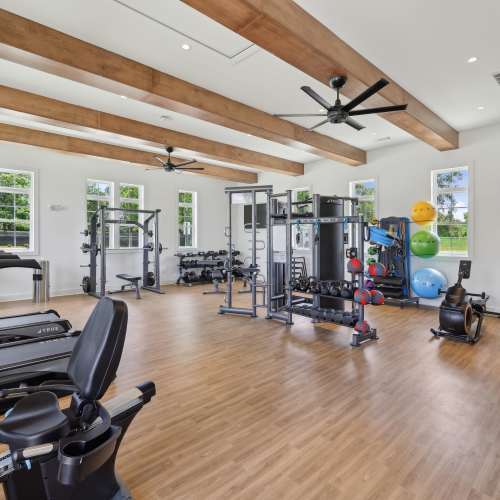 Local fitness center at Hamlet at MidCity in Huntsville, Alabama