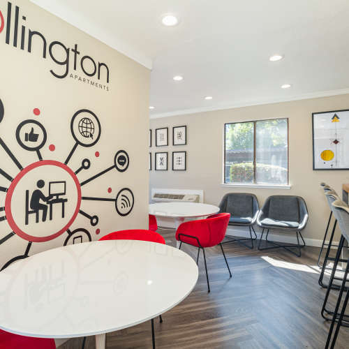 Sitting area  at Ellington Apartments in Davis, California