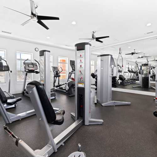Well-equipped onsite fitness center at Sonoma Palms in Las Cruces, New Mexico