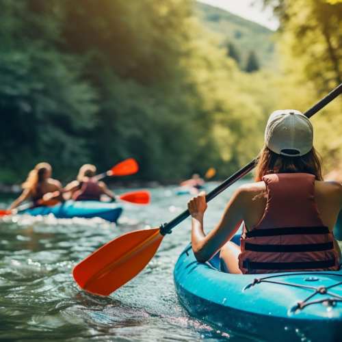 Resident kayaking near Zinc 1501 in Sacramento, California