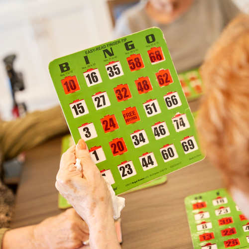 Personal Care Calendar at Harmony at Harts Run in Glenshaw, Pennsylvania