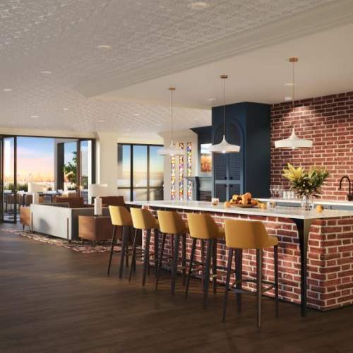 Rooftop lounge at Sorella in Denver, Colorado