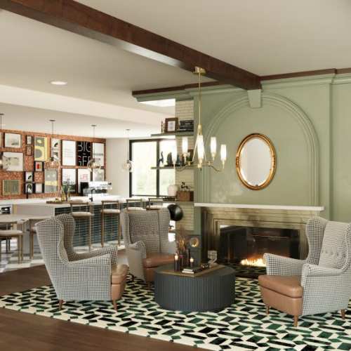 Resident lounge at Sorella in Denver, Colorado
