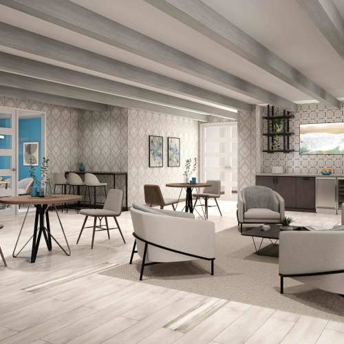 Render of our business center at Grande Pointe in Orlando, Florida