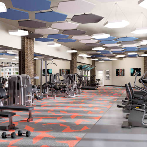 Fitness center at Grande Pointe in Orlando, Florida