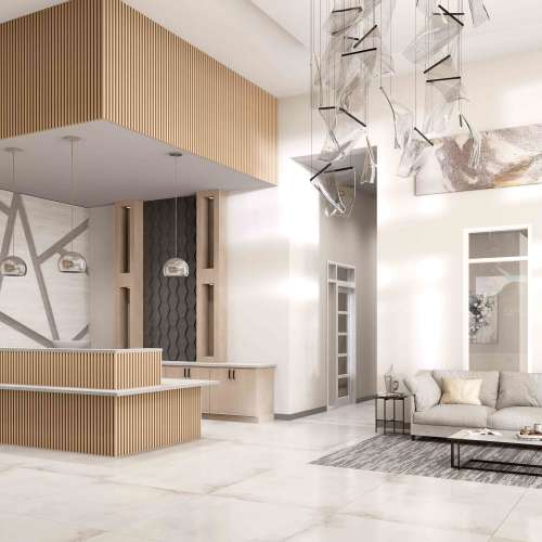 Leasing area at Grande Pointe in Orlando, Florida