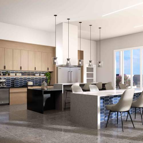 Clubhouse kitchen at Grande Pointe in Orlando, Florida