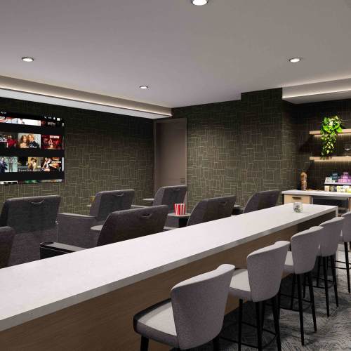 Render of our theater room at Grande Pointe in Orlando, Florida