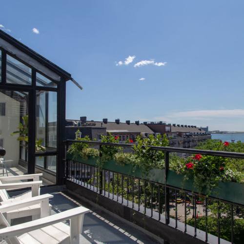 Prime waterfront location at Christopher Columbus Plaza in Boston, Massachusetts