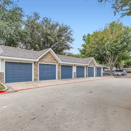 Garages available at Republic House at Frisco Bridges in Frisco, Texas