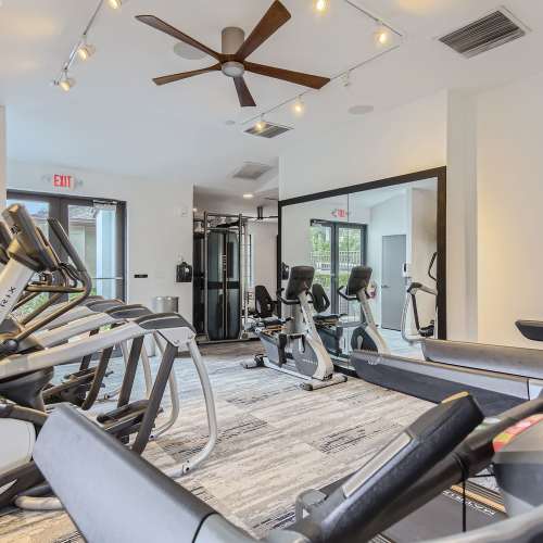 Fitness center at Cascades at the Hammocks in Miami, Florida