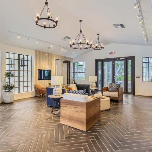 Inside the clubhouse at Cascades at the Hammocks in Miami, Florida