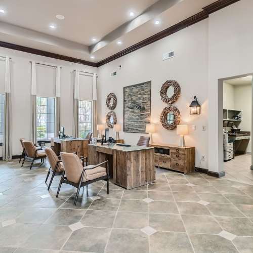 Leasing office at Wildwood Creek in Grapevine, Texas