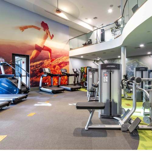 Fitness center at Art on Highland in Phoenix, Arizona