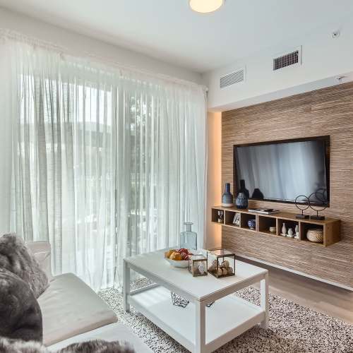 Living Room of Amelia Apartments in Miami, Florida
