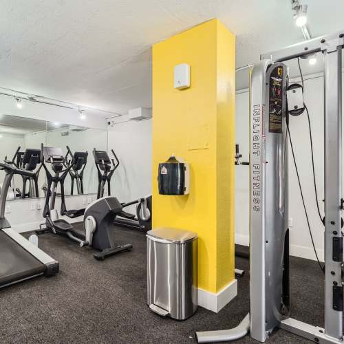 Community fitness center at Ludlam Point in Miami, Florida