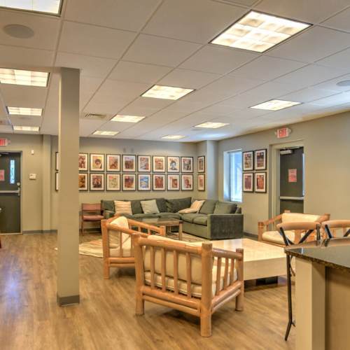 Spacious clubhouse at 10 Newbridge in Asheville, North Carolina