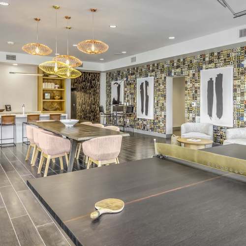 Ping pong table at Marlowe Place in Charlotte,North Carolina