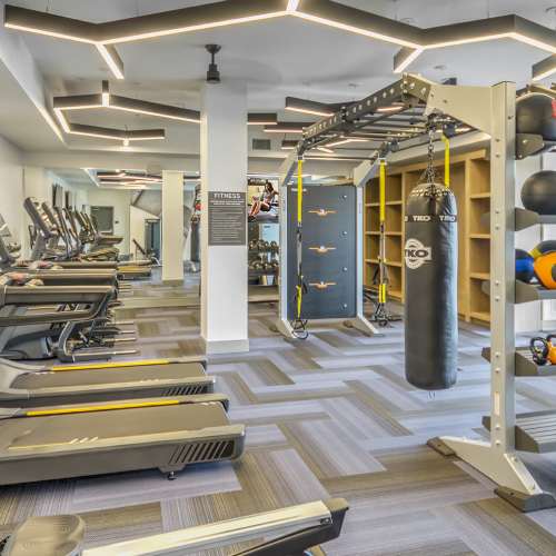 State-of-the-art fitness center at Marlowe Place in Charlotte,North Carolina