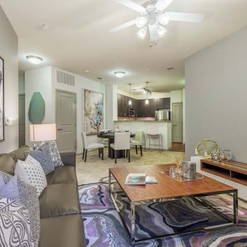 Living room at Vistas At 707 in Charlotte, North Carolina