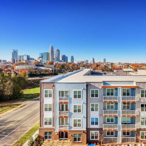View of apartment at Vistas At 707 in Charlotte, North Carolina