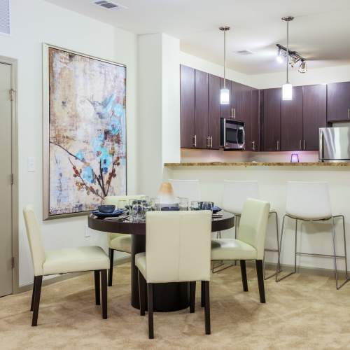 View of kitchen at Vistas At 707 in Charlotte, North Carolina