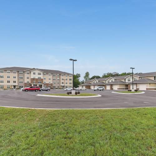 Exterior view of the apartment at Eva Manor in Pleasant Prairie, Wisconsin