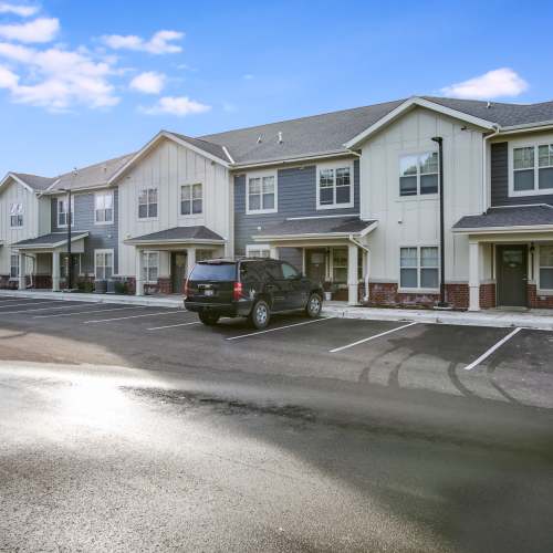 Outdoor parking at Whitetail Ridge in Salem, Wisconsin