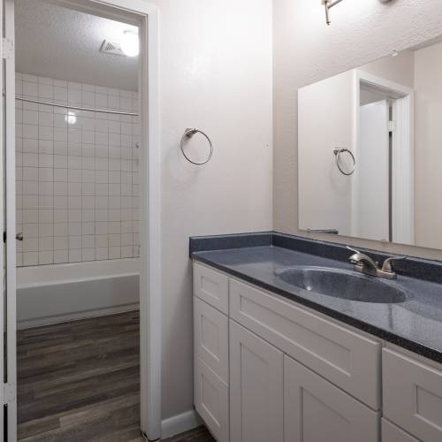 Master bathroom at Villas de Toscana in San Antonio, Texas