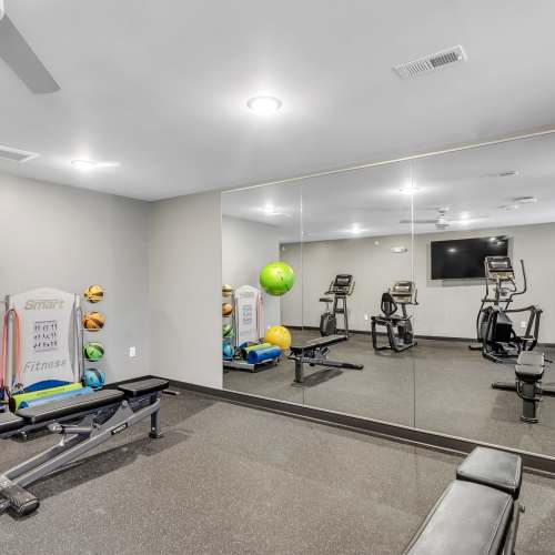 Fitness center at Union Court Senior Apartments and Townhomes in Kenosha, Wisconsin
