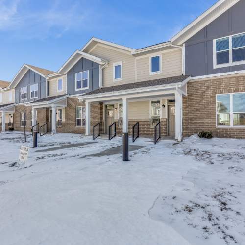 Community entrance at Union Court Senior Apartments and Townhomes in Kenosha, Wisconsin