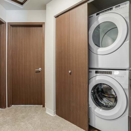 Laundry area at Union Court Senior Apartments and Townhomes in Kenosha, Wisconsin