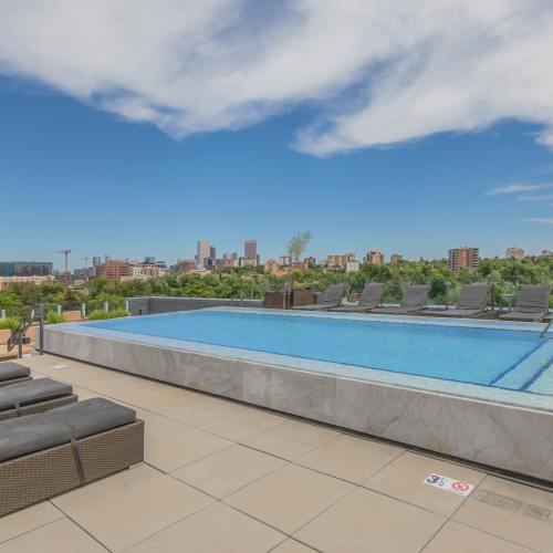 Pool Area at The View at Wash Park in Denver, Colorado