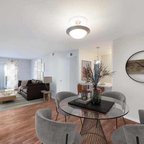 Energy-efficient appliances and kitchen at Riverside North Apartment Homes in Chattanooga, Tennessee