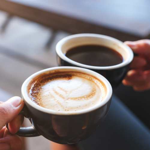 Residents having coffee at cafe near Reserve at Northshore in Lynn Haven, Florida