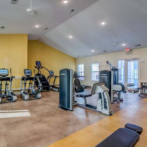 Modern fitness center with cardio and strength equipment at 4830 Wescott in Summerville, South Carolina