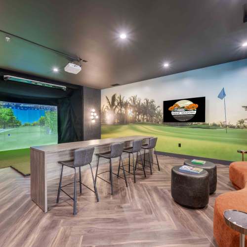 Golf Simulator at Desert Meadows Apartments & Townhomes in Lancaster, California