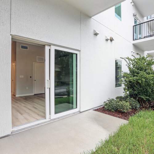 Community backyard  at The Breeze in Winter Haven, Florida