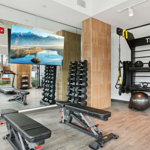 Fitness center at The Breeze in Winter Haven, Florida