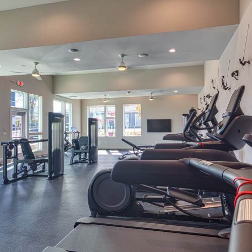 Fitness with latest gym equipment at The View at Blue Ridge Commons in Roanoke, Virginia